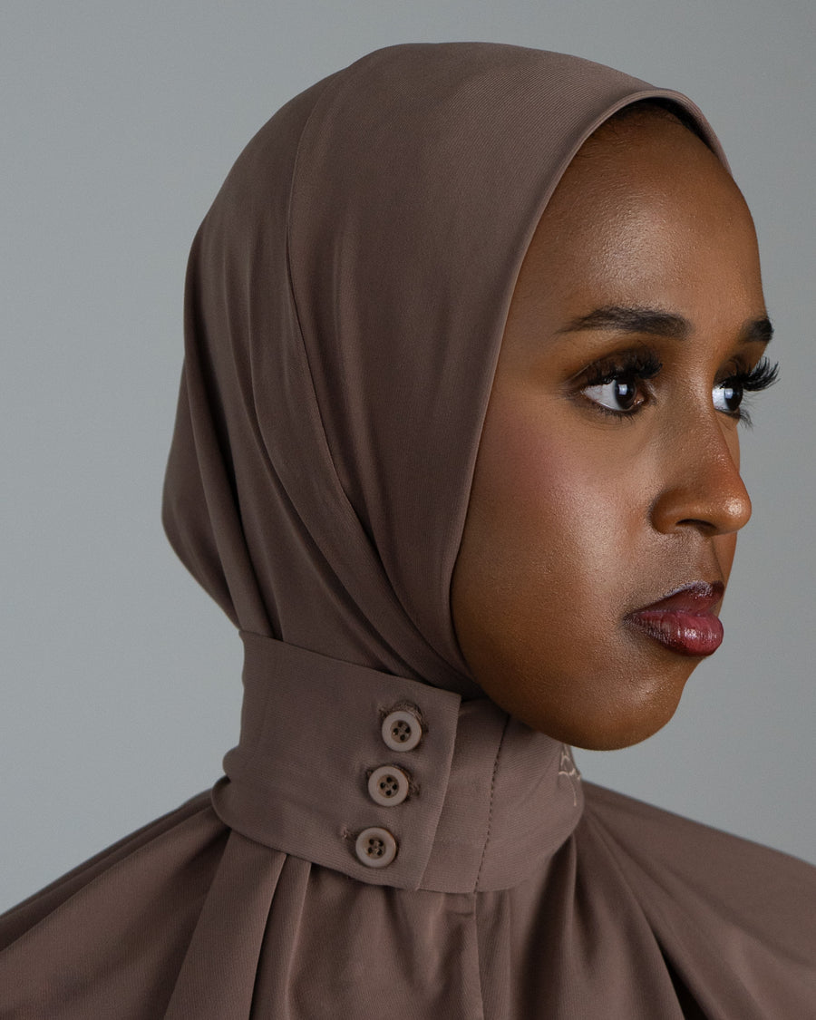 Mocha Veil (front button)